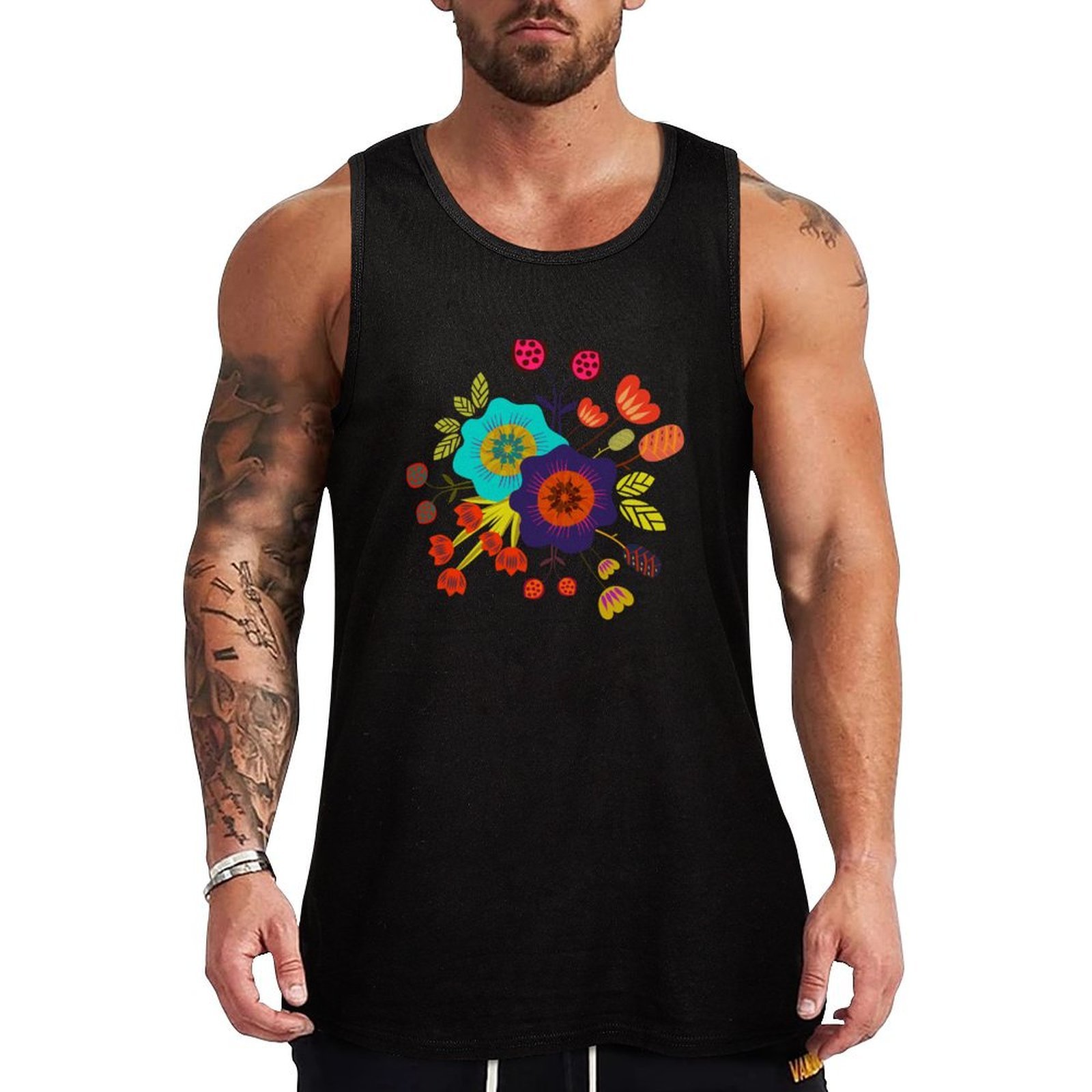 Fashion Street Night - Büyülü gece bahçesi Tank Top Sokak