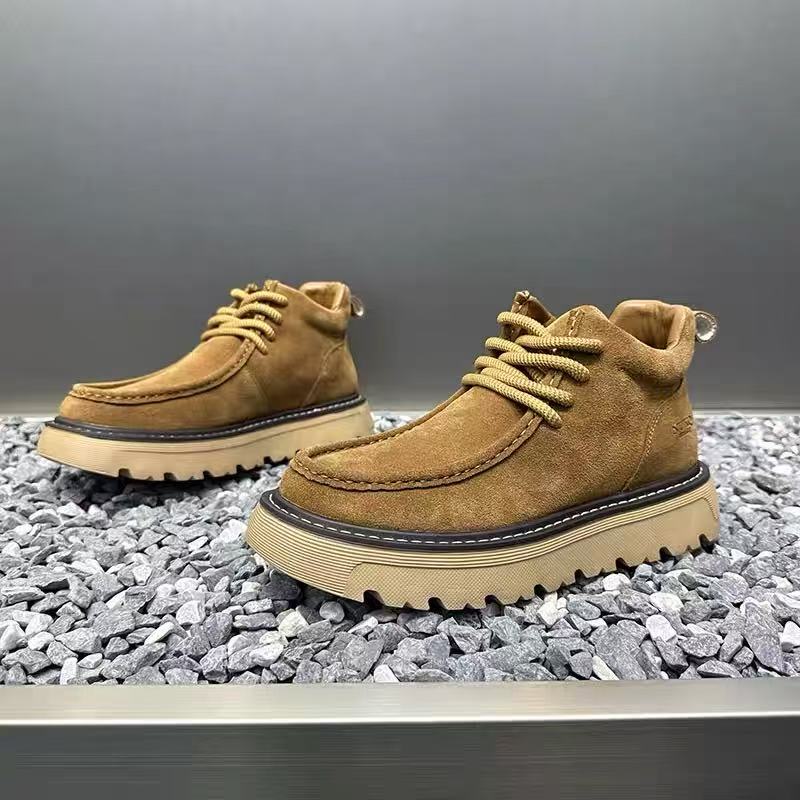 Street Fashion Winter 2025 - Sonbahar Kış Erkek Platform Botları Tasarımcı