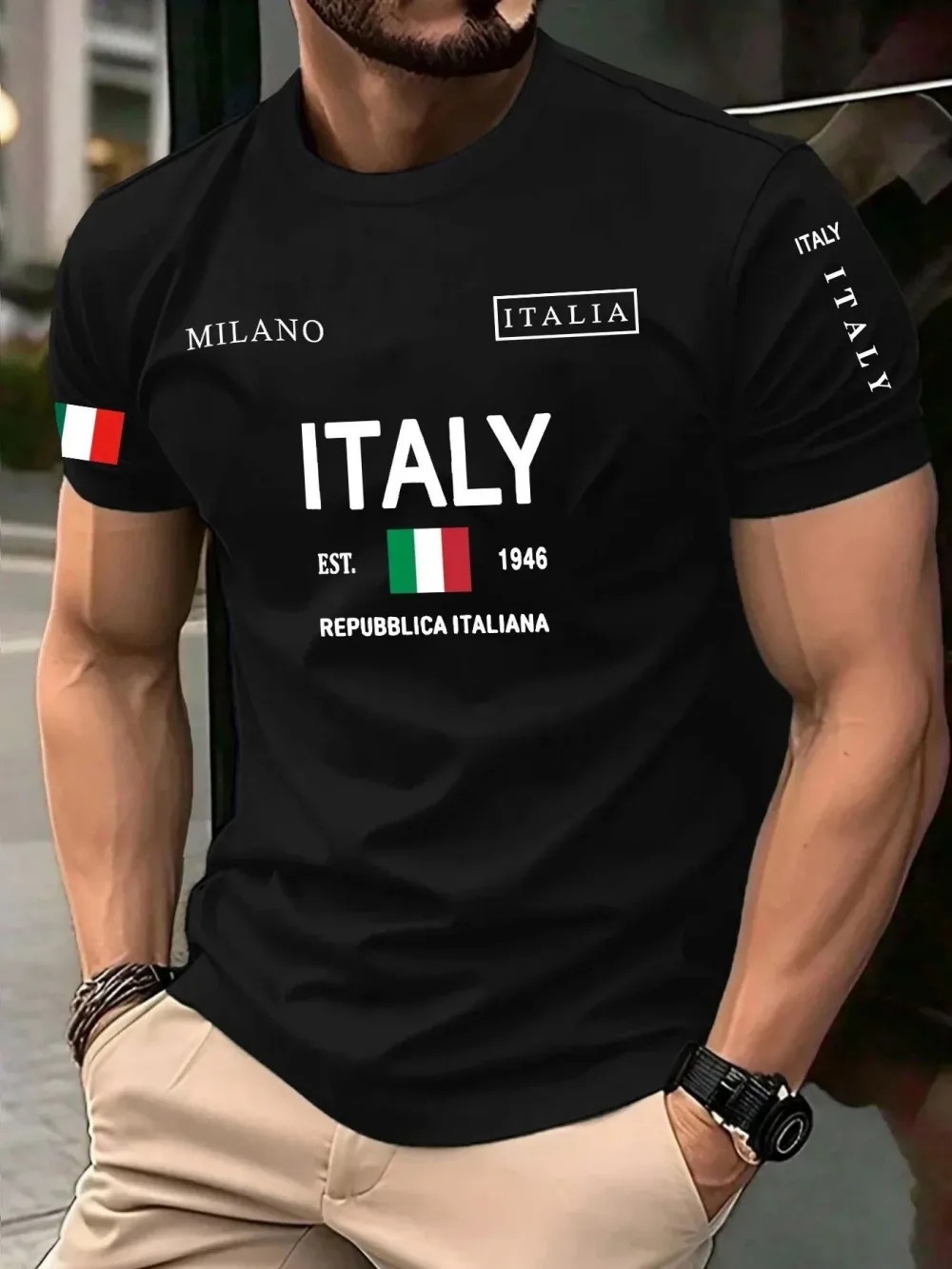 Street Fashion Of Milan - Avrupa Amerikan Moda Trendi Milan Mektup