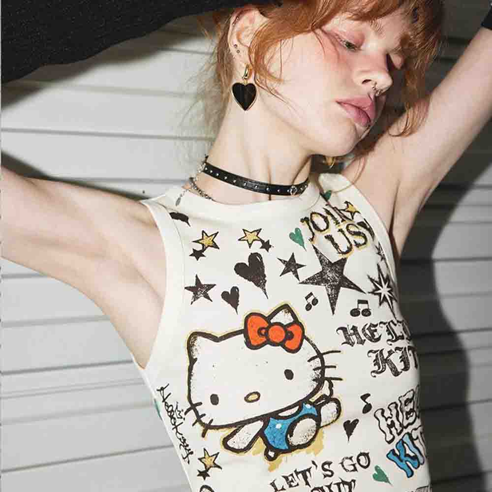 Girl Fashion Street - Sanrio Hello Kitty Kadınlar İçin Sevimli