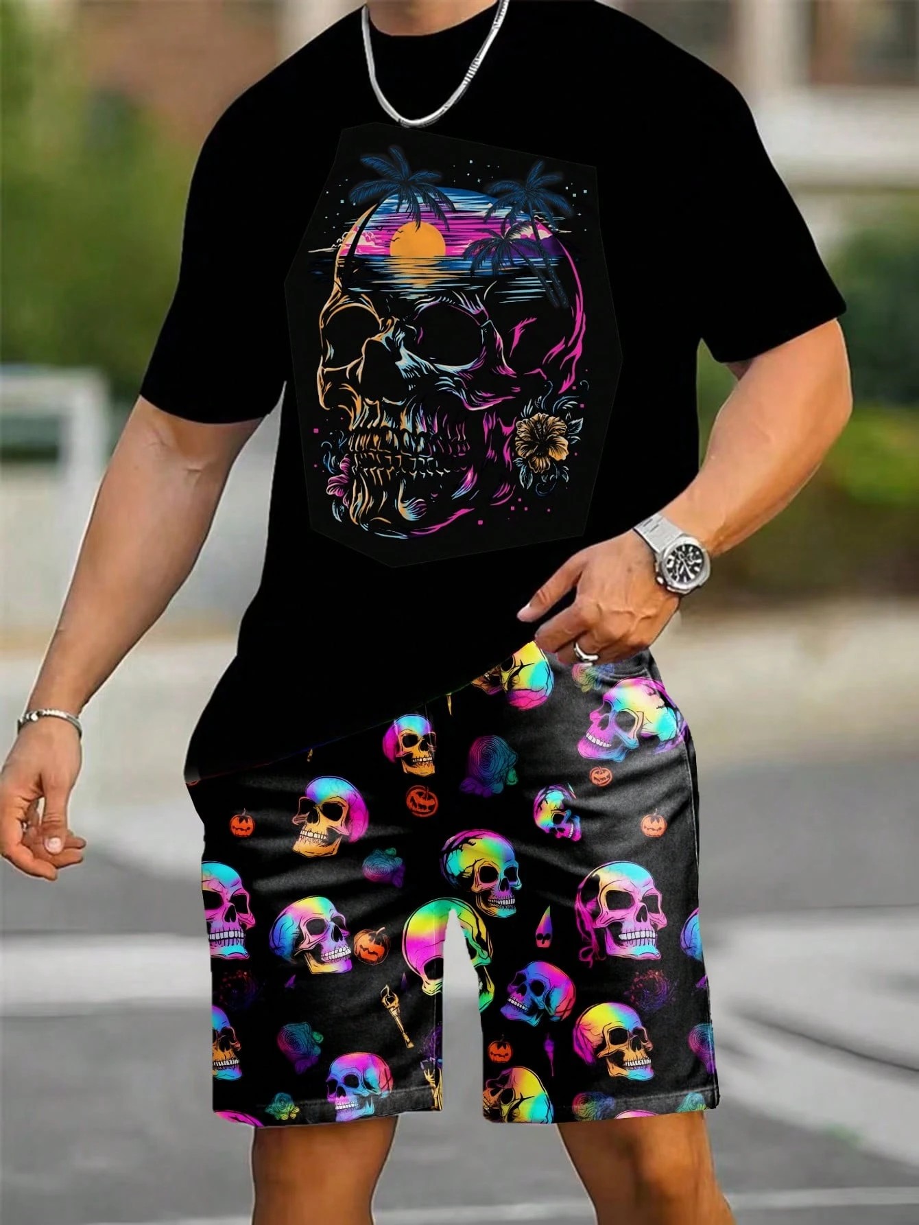 Street Summer Fashion - 2026 Yaz Yeni Erkek Kısa Kollu