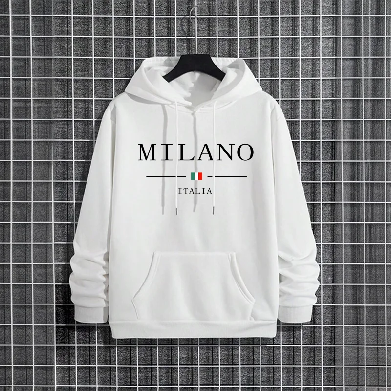 Street Fashion Of Milan - İtalya Milano Moda Erkek Kapüşonlu Sweatshirtleri