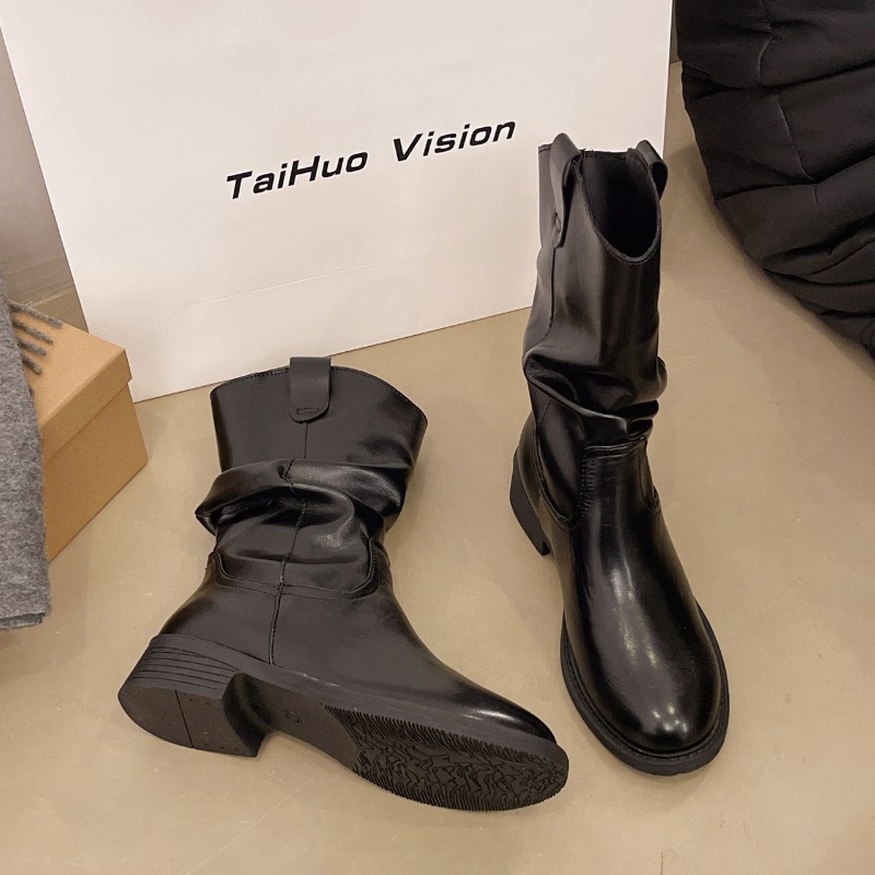 Kış yeni stil bol geniş topukl - Street Fashion Winter 2025 incelemesi ve fiyatı