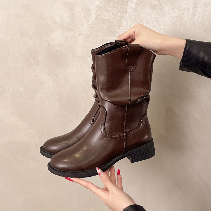 Kış yeni stil bol geniş topukl - Street Fashion Winter 2025 incelemesi ve fiyatı