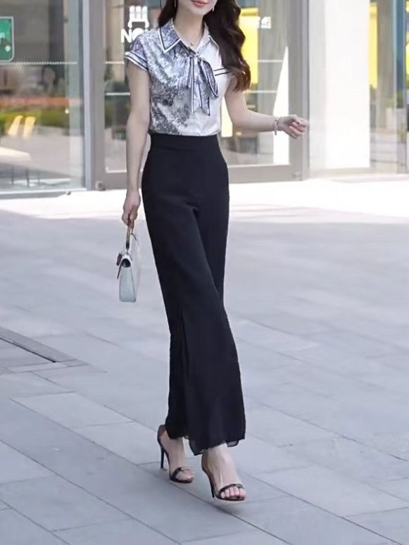 Yüksek Yarık Katı Siyah Gevşek - Fashion Street Yoga incelemesi ve fiyatı