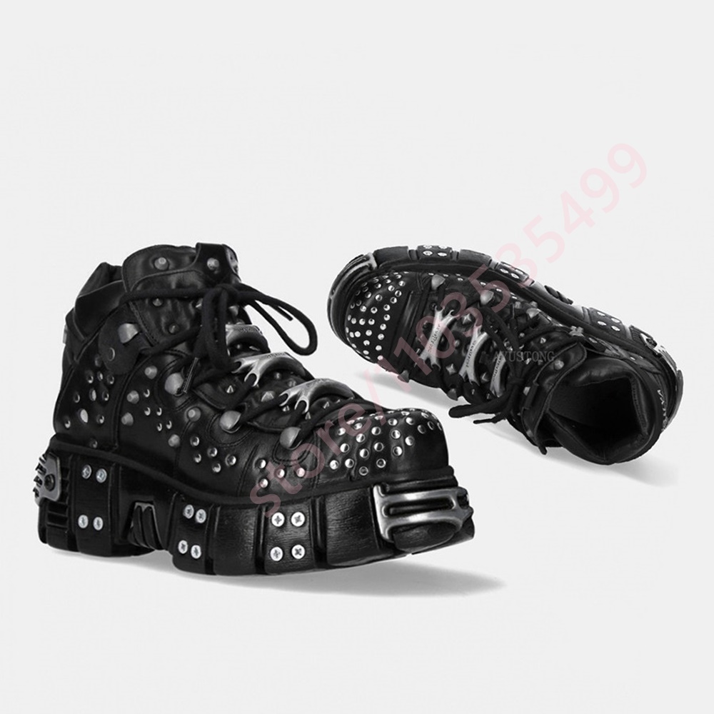 Metal Perçinli Platform Yuvarl - Street Fashion Winter 2025 incelemesi ve fiyatı