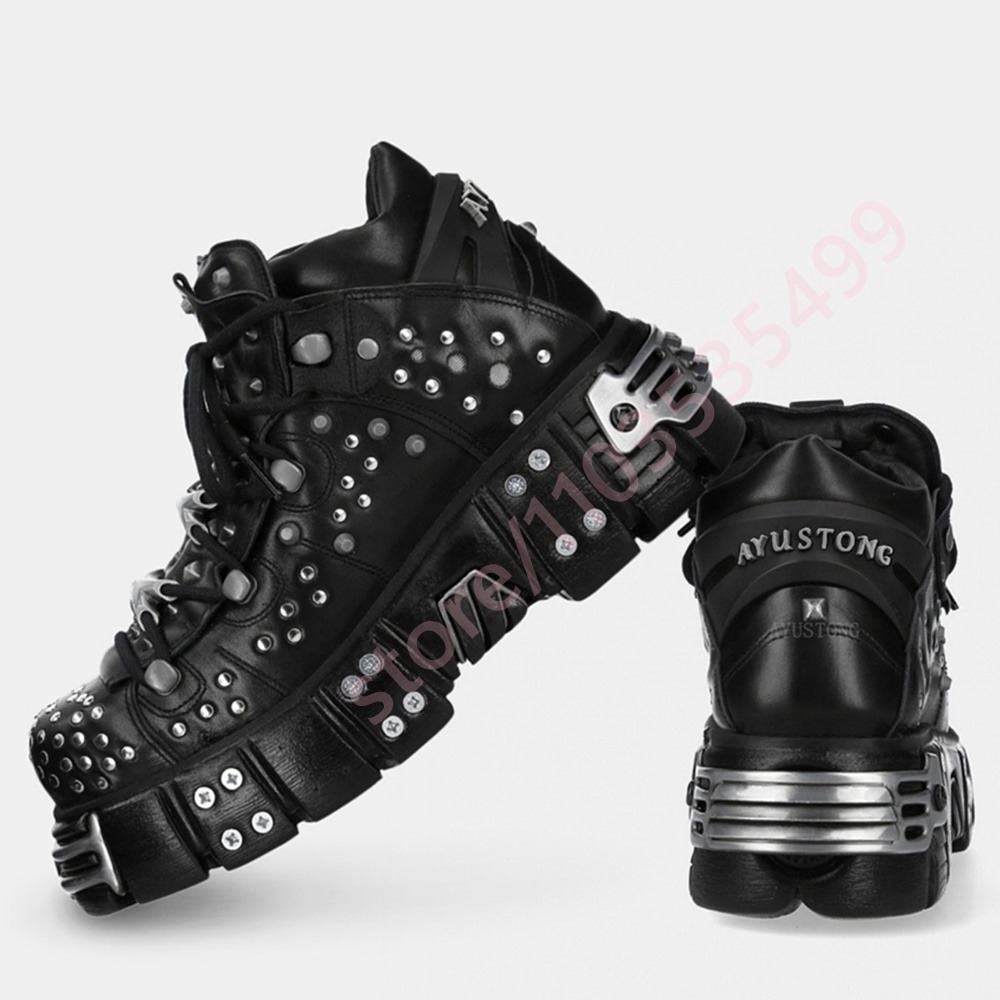 Metal Perçinli Platform Yuvarl - Street Fashion Winter 2025 incelemesi ve fiyatı