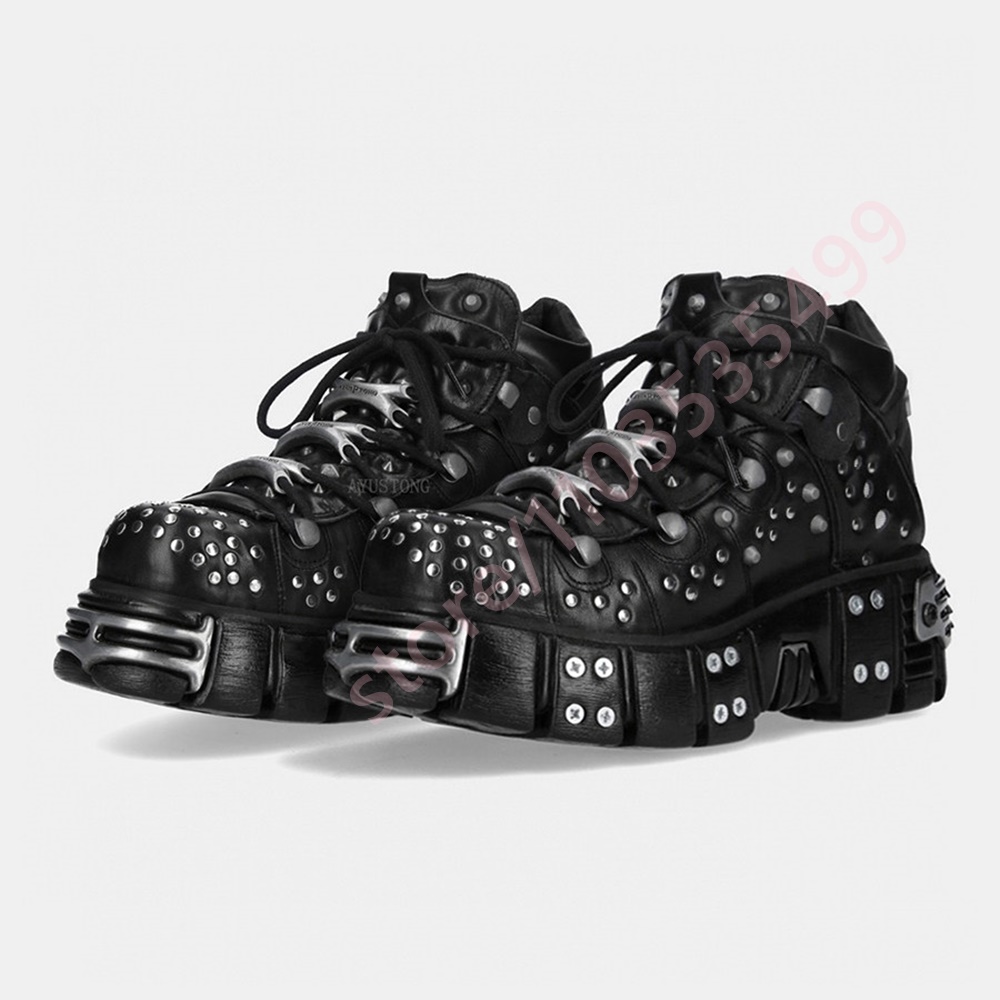 Metal Perçinli Platform Yuvarl - Street Fashion Winter 2025 incelemesi ve fiyatı