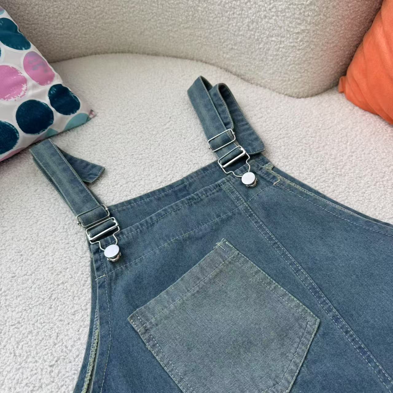 Yaz kadın Denim Askı Elbiseler - Street Fashion Kl incelemesi ve fiyatı