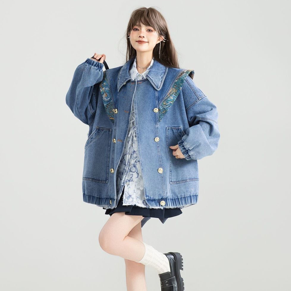 Vintage Denim Ceket Dış Giyim  - Street Fashion Winter 2025 incelemesi ve fiyatı