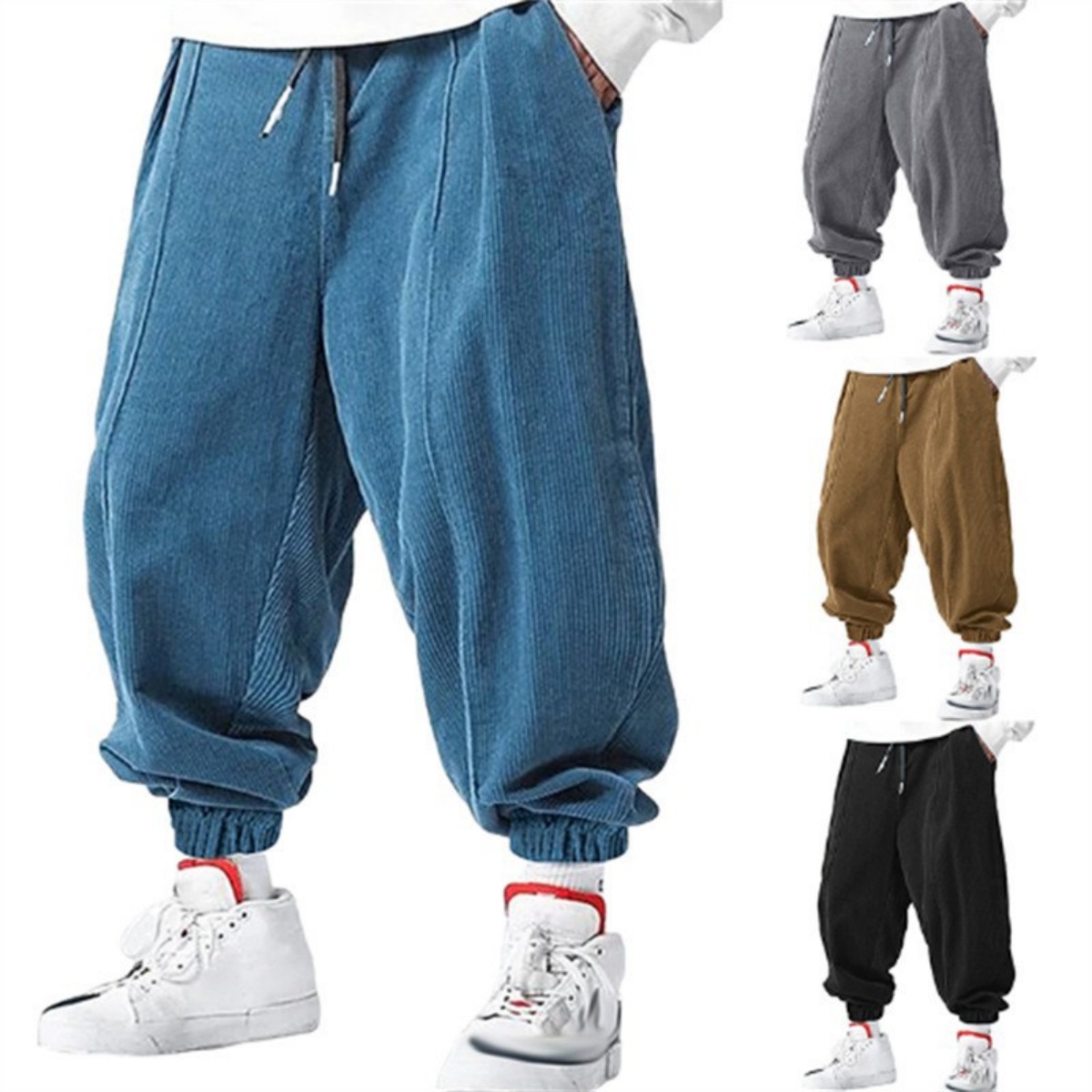 Erkek Yeni Günlük Pantolonlar- - Street Fashion High End incelemesi ve fiyatı