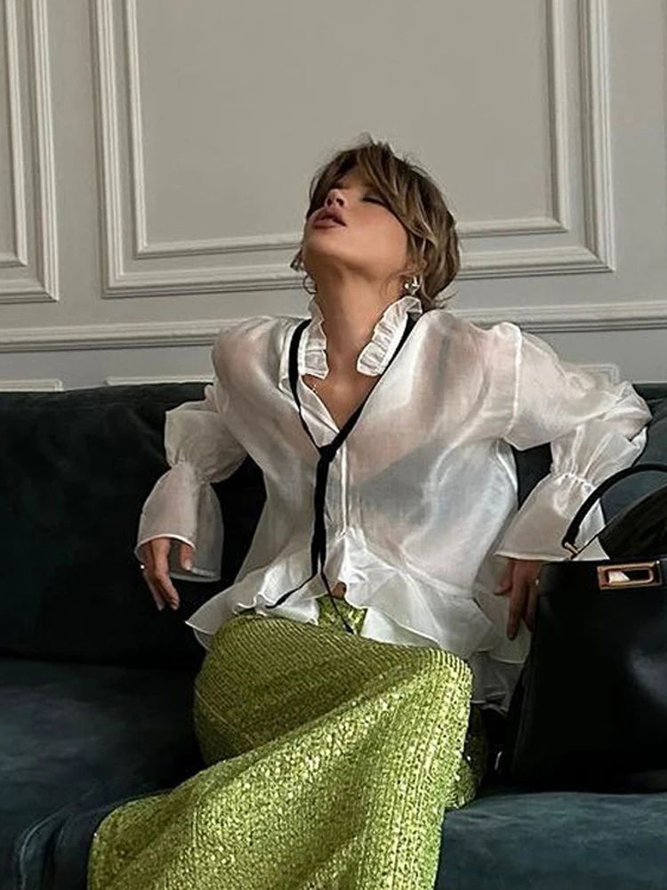 Seksi Fırfırlı Bağcıklı Bluz K - Fashion Street Night incelemesi ve fiyatı